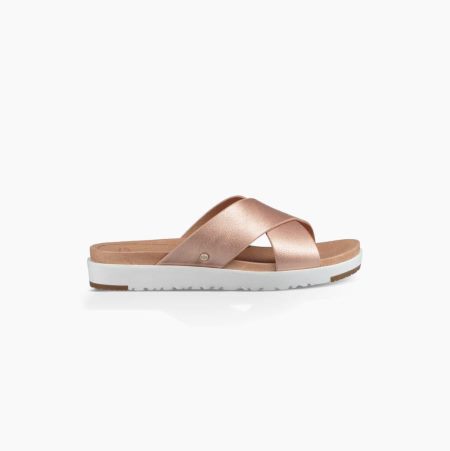 UGG Kari Metallic - Sandaler Dame - Rosa Gull (NO-B409)